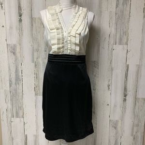 NWT Black & Ivory Sleeveless Cocktail Dress L